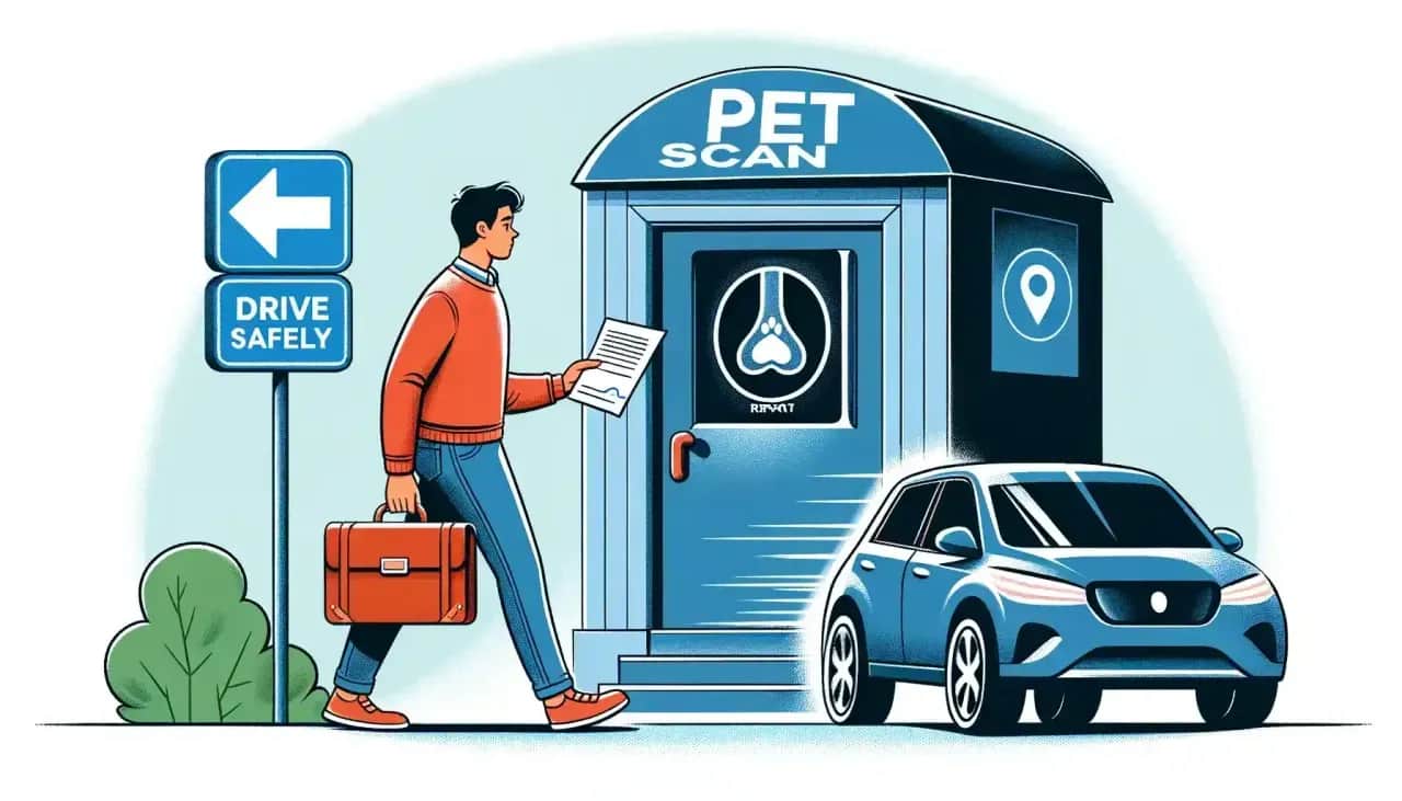 Czy po badaniu PET można prowadzić samochód bez obaw o skutki?